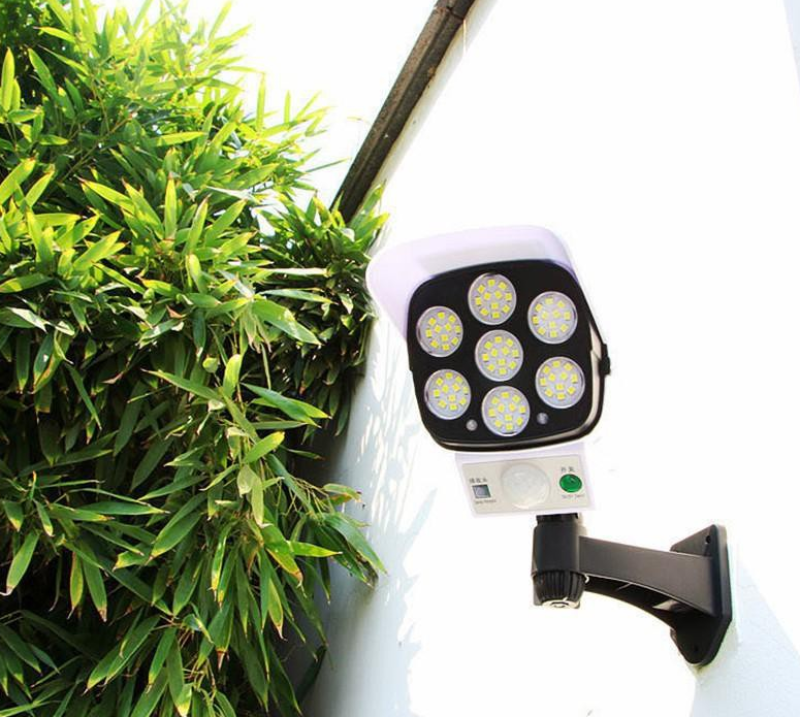 Đèn LED Năng Lượng Mặt Trời JD-2178T- Tự động sáng khi có người đến gần,Tự động sáng khi trời tối hình dạng camera giám sát| Có điều khiển từ xa- Chống nước tuyệt đối