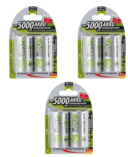 [HCM]Pin sạc D-5000mAh Mono D Ansmann NiMH