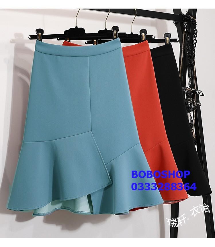 Chân váy gợn sóng tà xéo Lyly