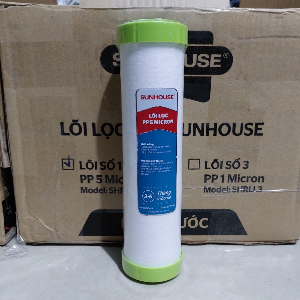 Bộ 3 Lõi Lọc Thô Sunhouse 123