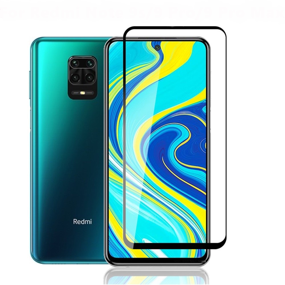 Cường lực full màn cho Xiaomi Redmi Note 9s  (Đen)