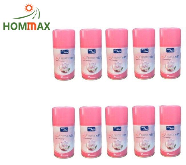 Combo 10 bình nước hoa xịt phòng Aroma Hommax Hàn Quốc (Dùng cho các loại máy xịt phòng tự động)