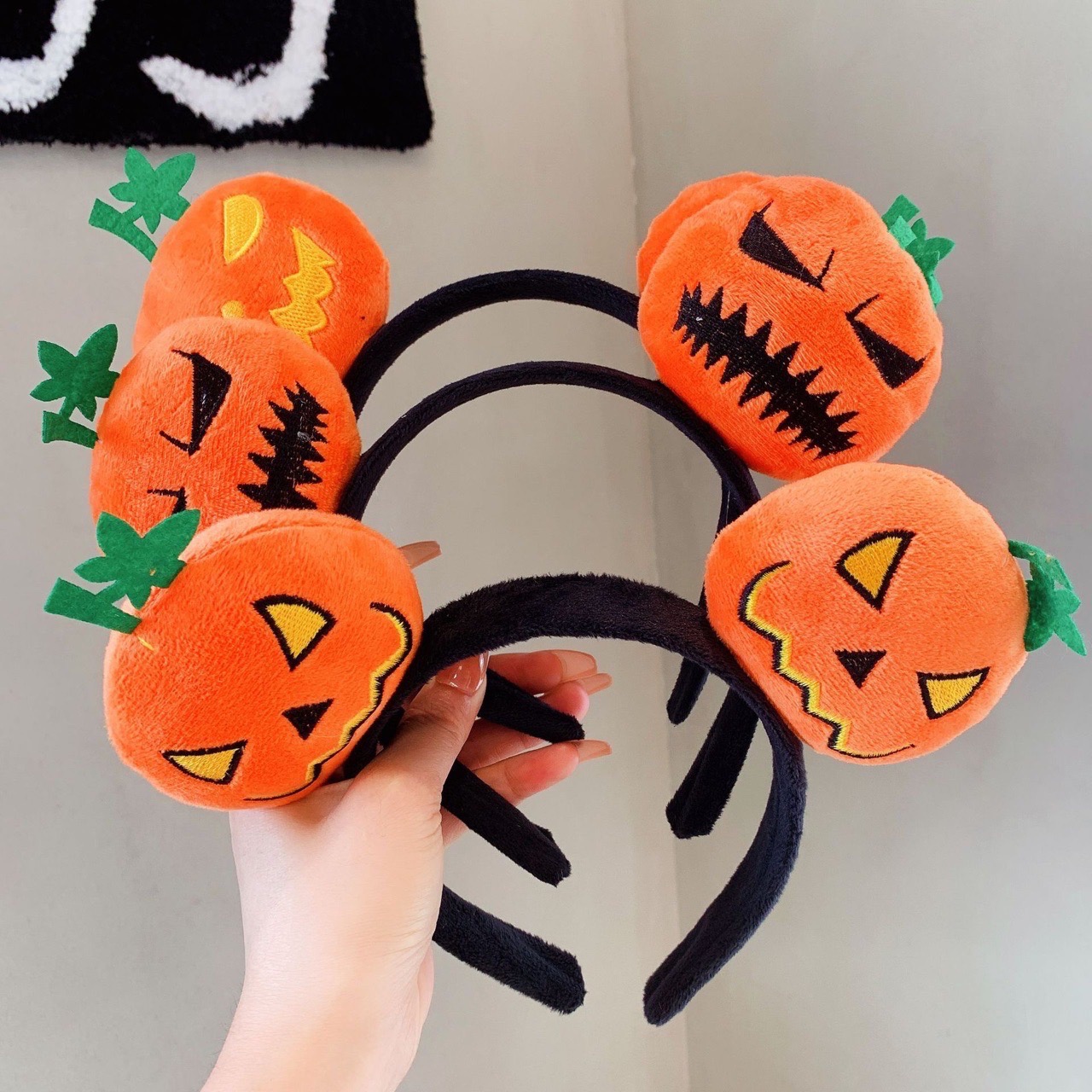 CC04 cài tóc nữ băng đô bờm tóc trái bí Halloween 🎃 nhiều mẫu