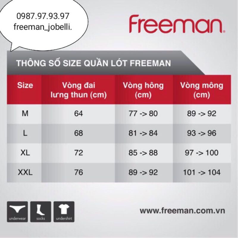 quần lót Freeman 6023 (5F08),[video ]thun lạnh 84% Nylon -16%Spandex,