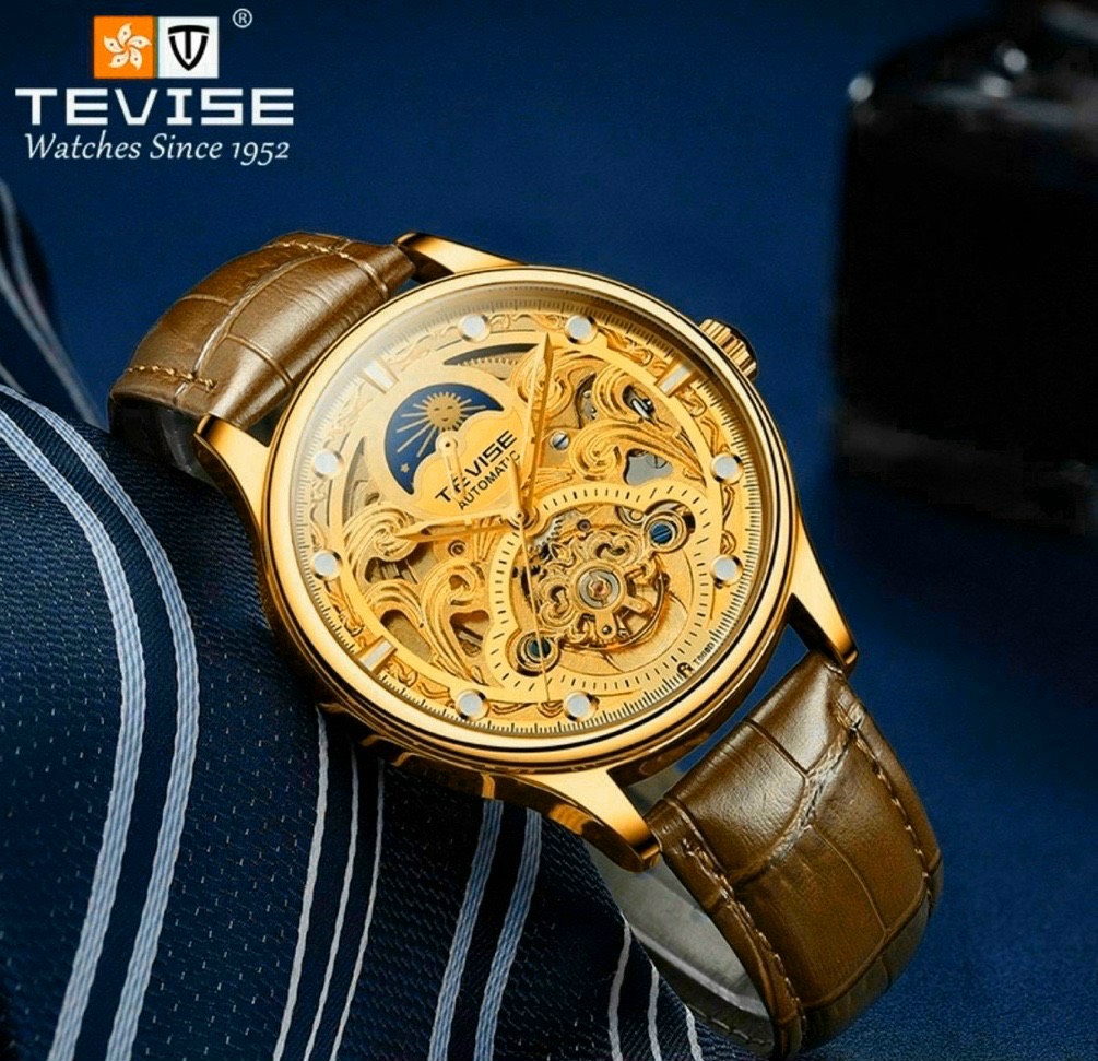 Đồng hồ nam Tevise máy cơ cao cấp [bảo hành 24 tháng]