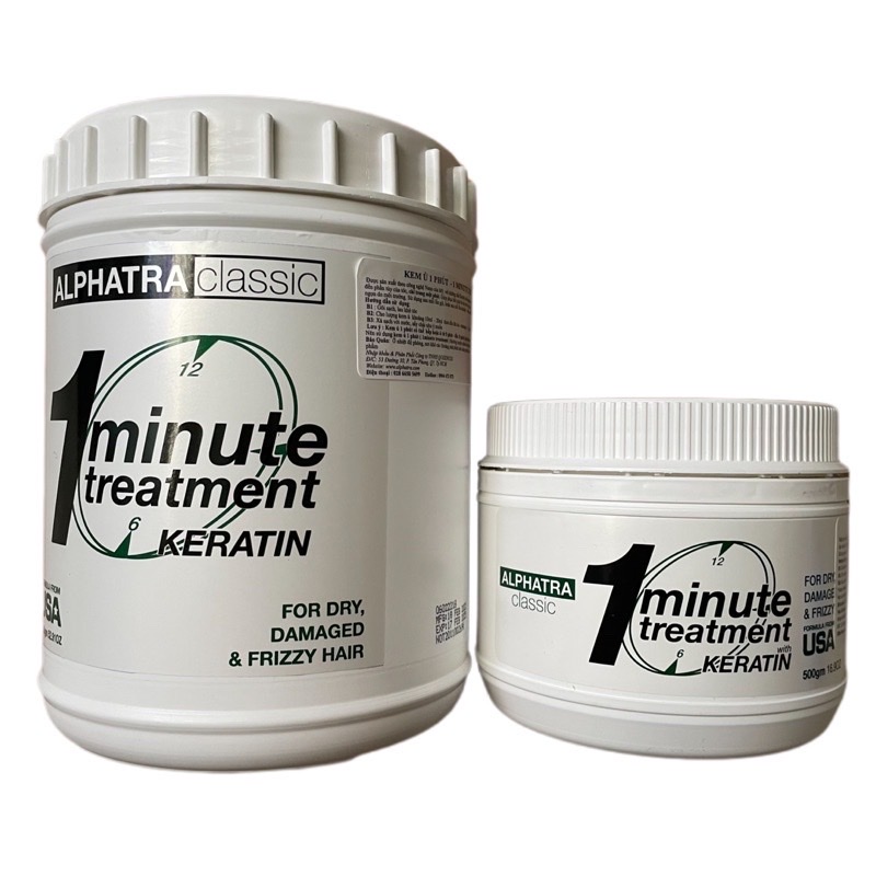 Kem ủ 1 phút One Minute Treatment Alphatra ( Usa) 1500ml(2025)