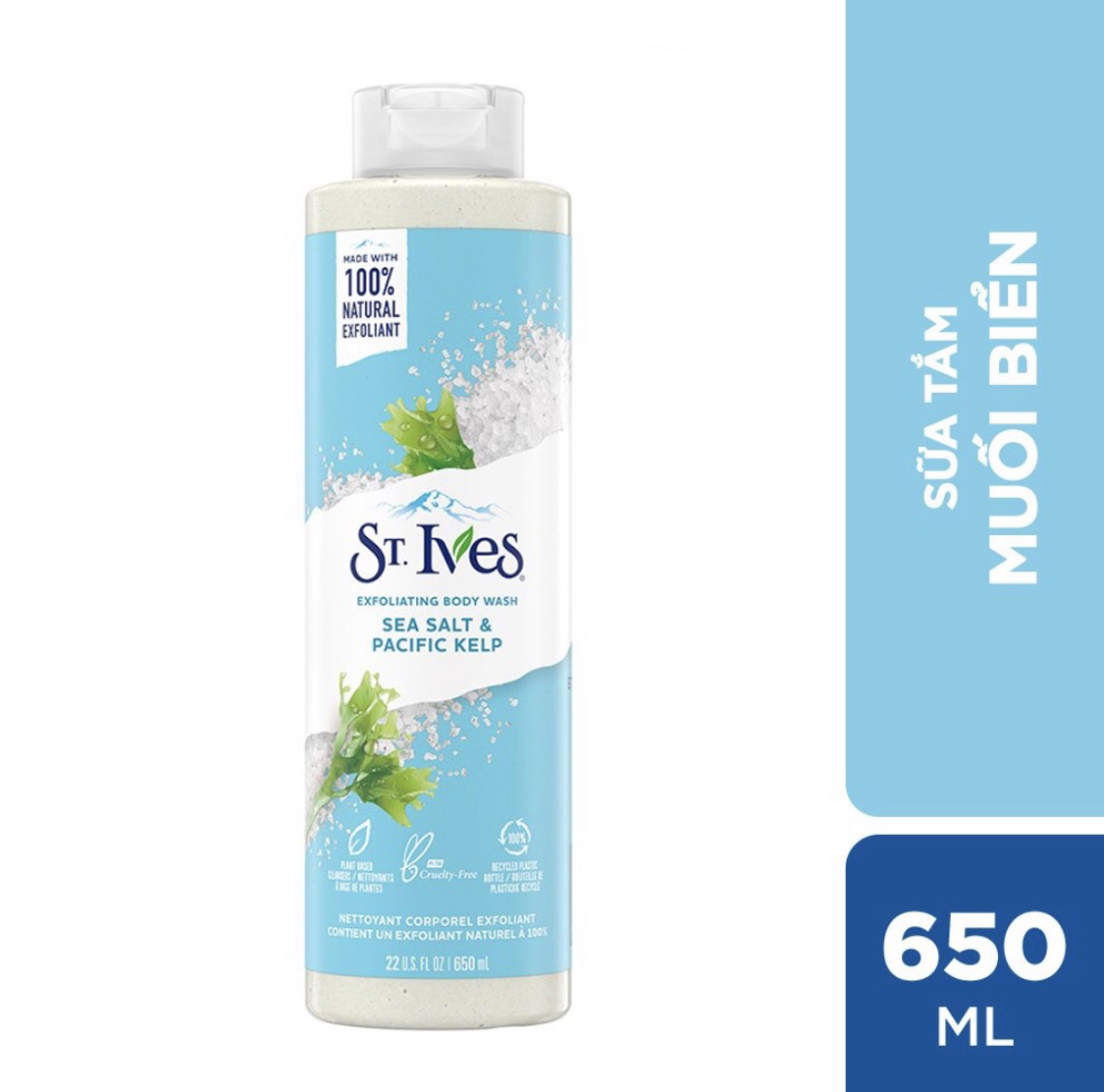 [Mẫu Mới] Sữa Tắm St.Ives Muối Biển (650ml)