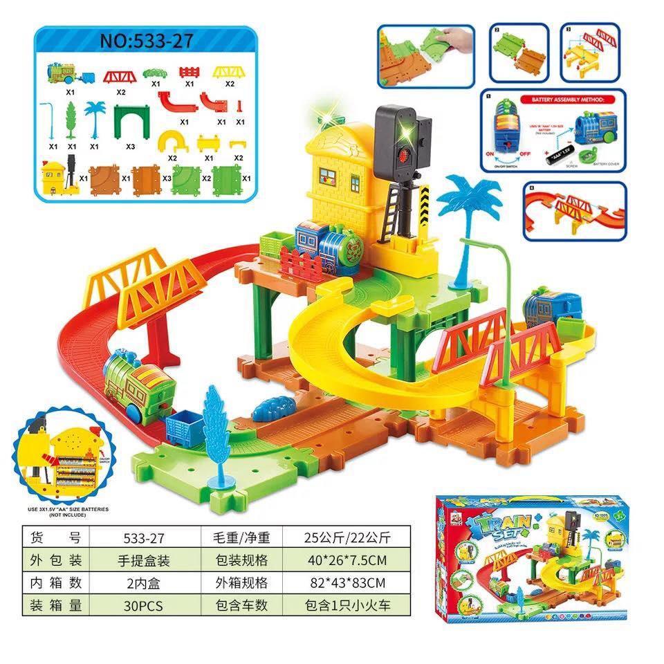 Bộ lắp ráp đường ray xe lửa đèn giao thông 533-27