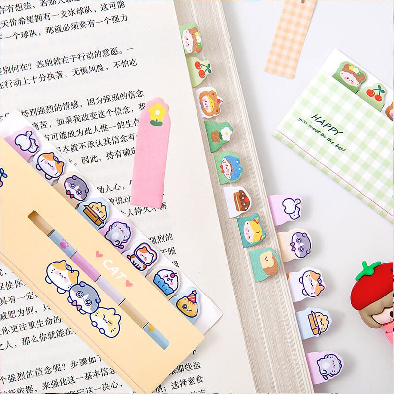Giấy note mini đánh dấu/ phân chia trang giấy dễ thương