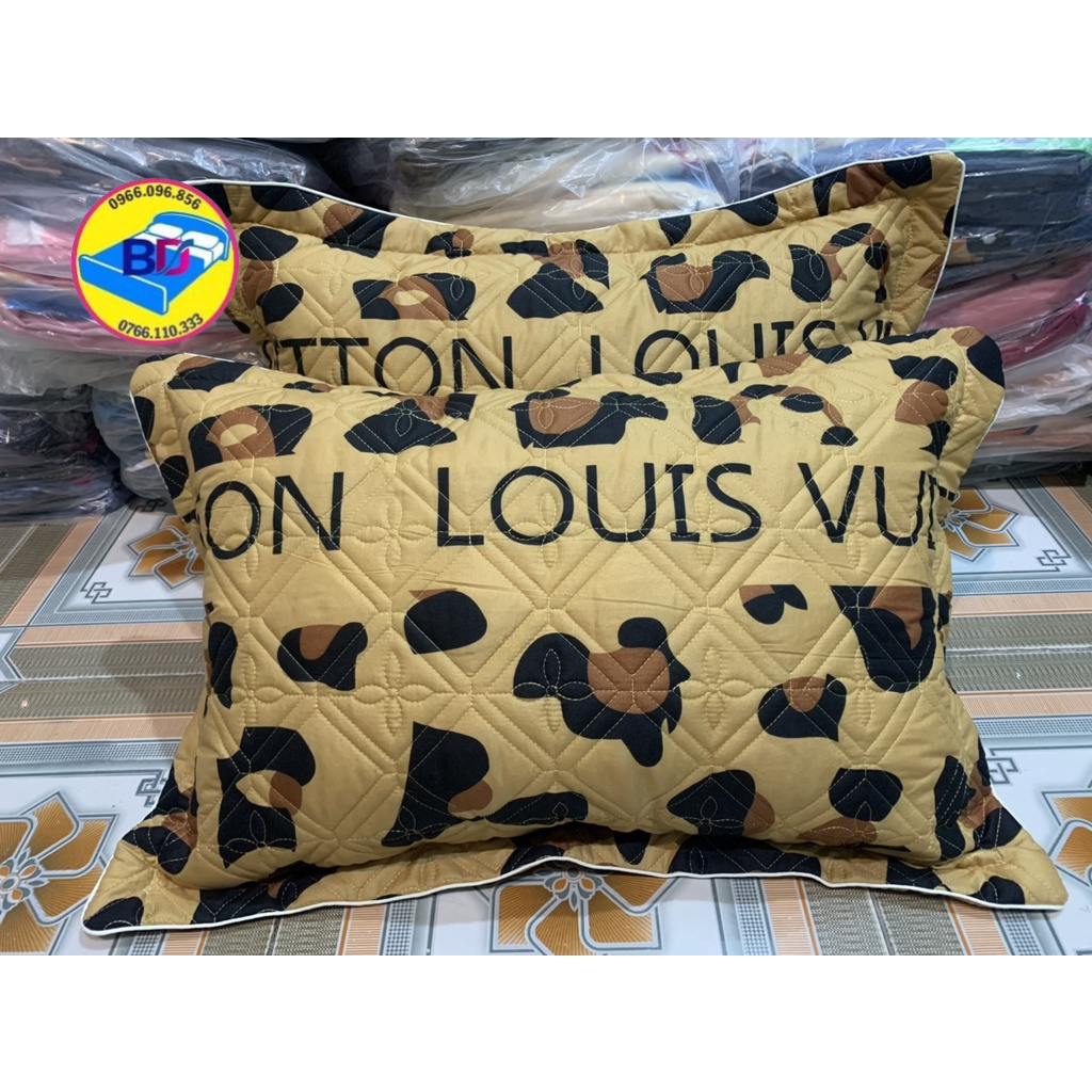 Vỏ gối trần bông cotton poly dày dặn