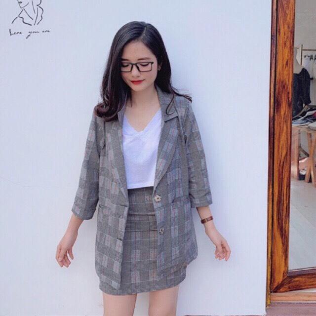 Set Vest Công Sở Form Rộng