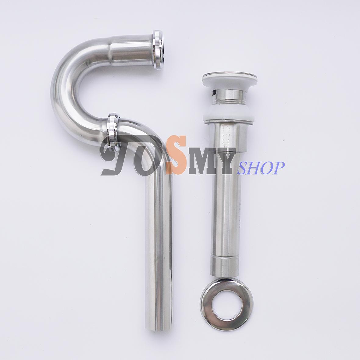 [HCM]Bộ xả nhấn Inox 304 cao cấp (Bạc)