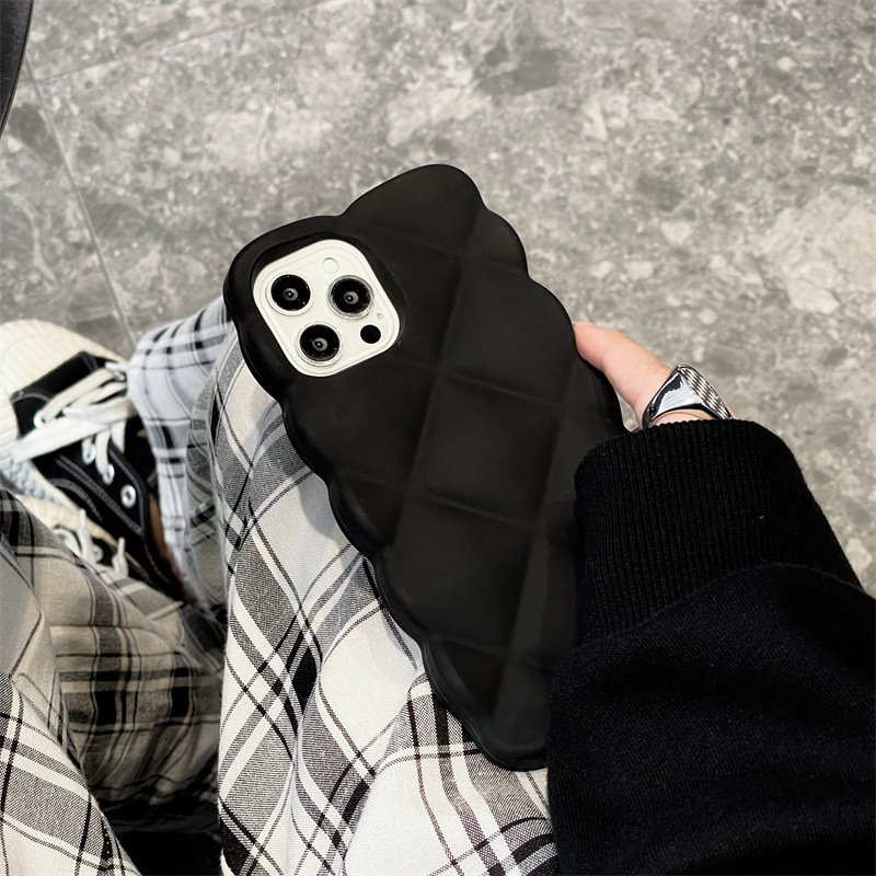 Ốp iphone full viền hồng/ đen silicon
