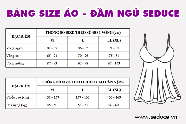 Áo đầm ngủ Seduce 1558