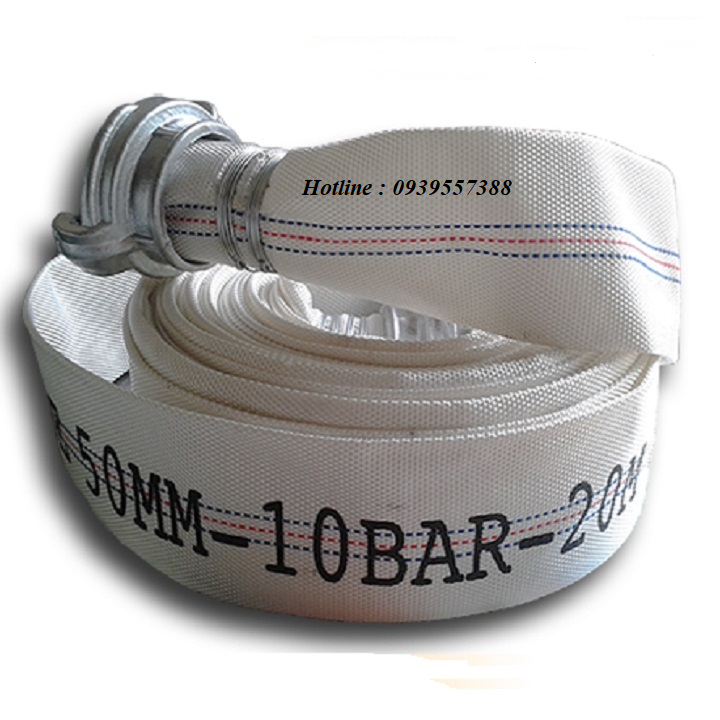 VÒI CHỮA CHÁY - D50 10BAR - 20M, DÂY DẪN NƯỚC, ỐNG VẢI BƠM NƯỚC PHI 50