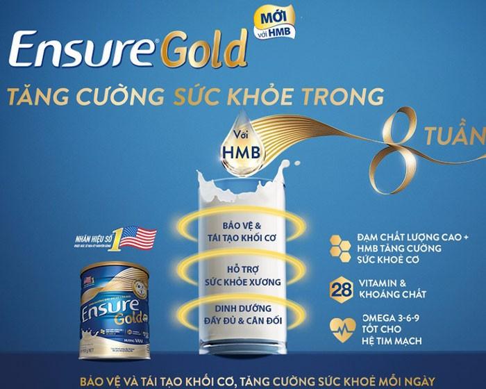 [ MTT} Combo 4 lon sữa Ensure Gold HMB 400g