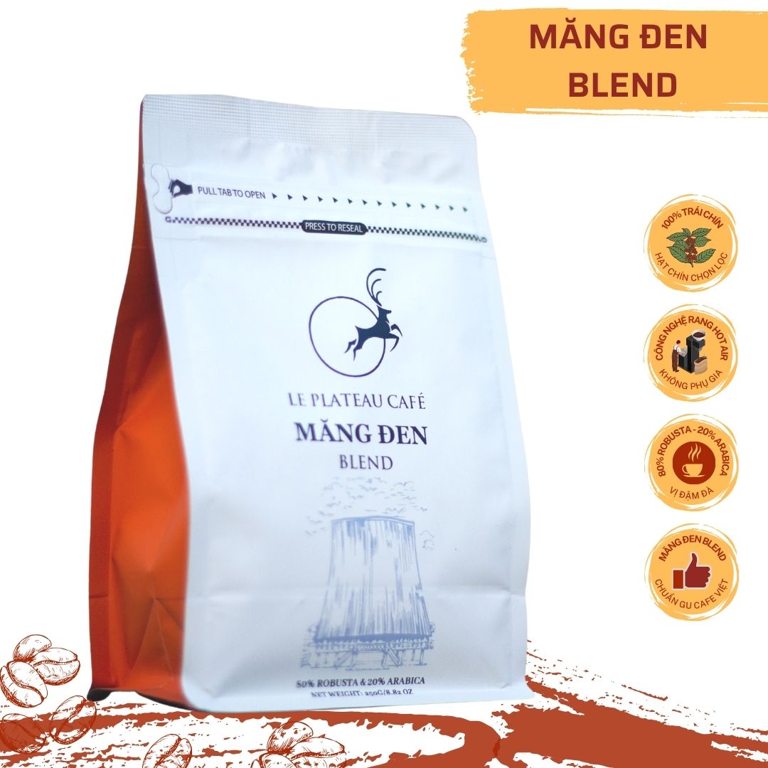 Cà phê Măng Đen Blend 250Gr (Le Plateau Blend 250Gr) - 100% rang xay nguyên chất