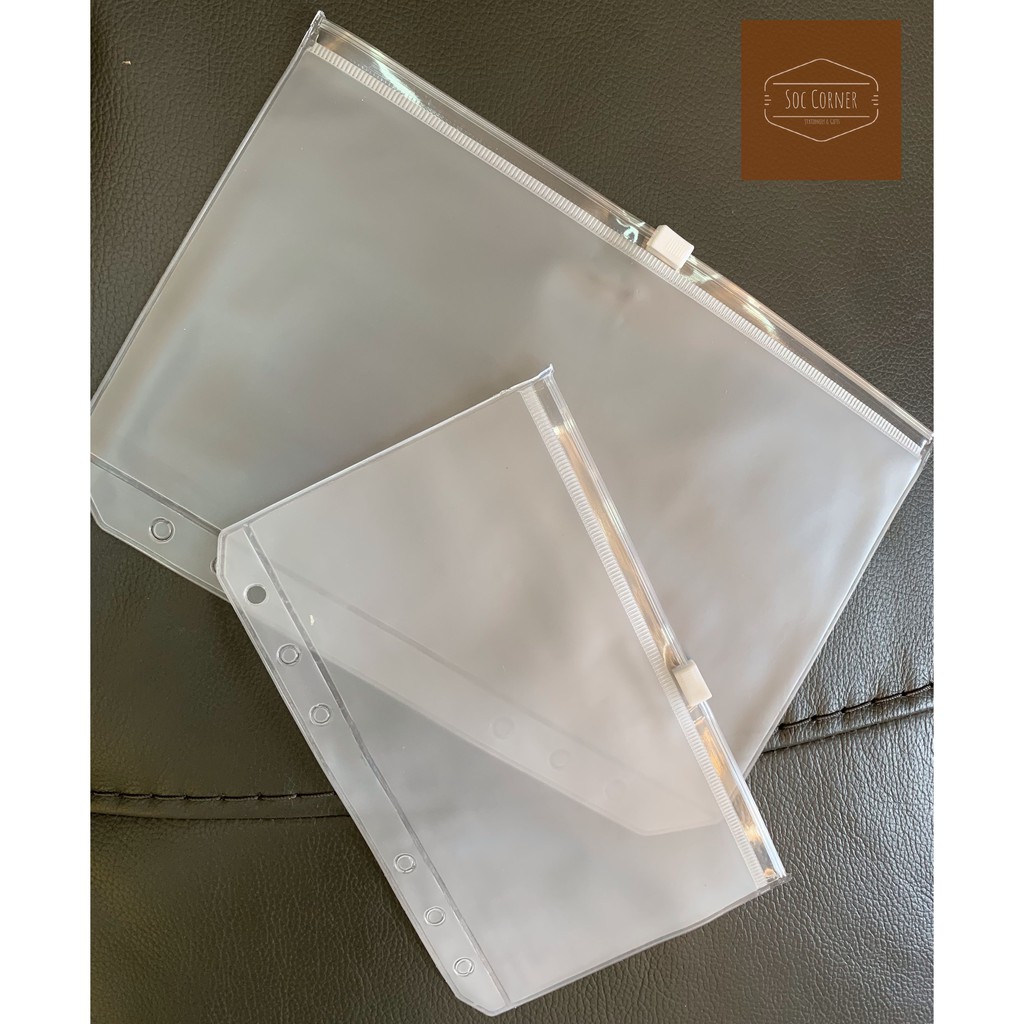 Túi zip 6 lỗ sổ còng Planner A5/A6