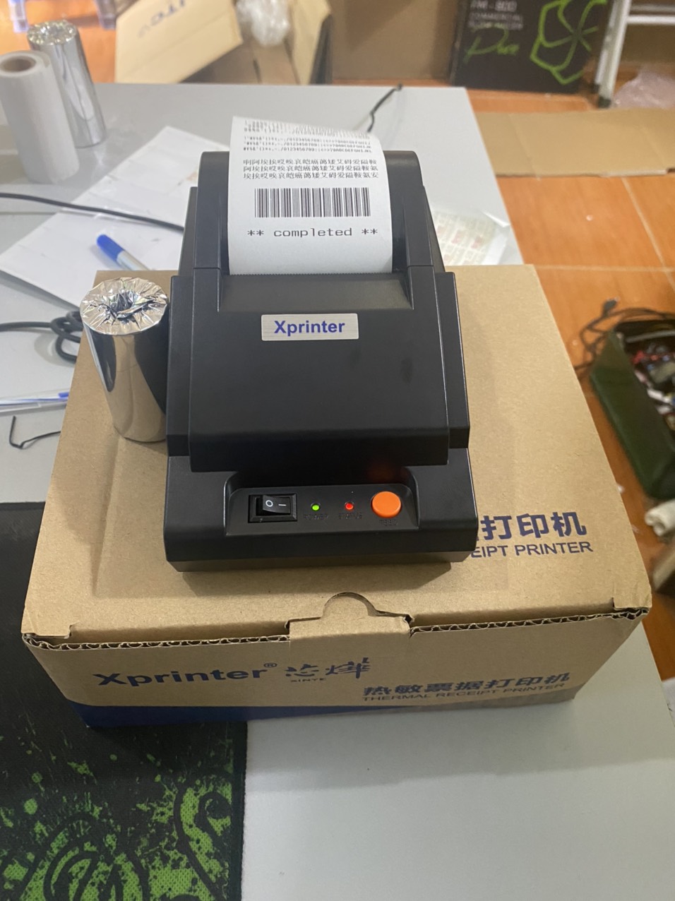 Máy in hóa đơn Xprinter K58 Bluetooth khổ 58mm Xprinter + Tặng giấy in