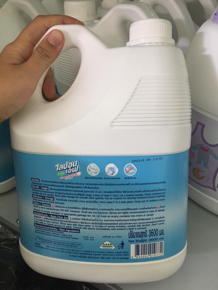 Nước Rửa Chén Bát Thái Lan Chai 3600Ml Nhập Khẩu Thái Lan