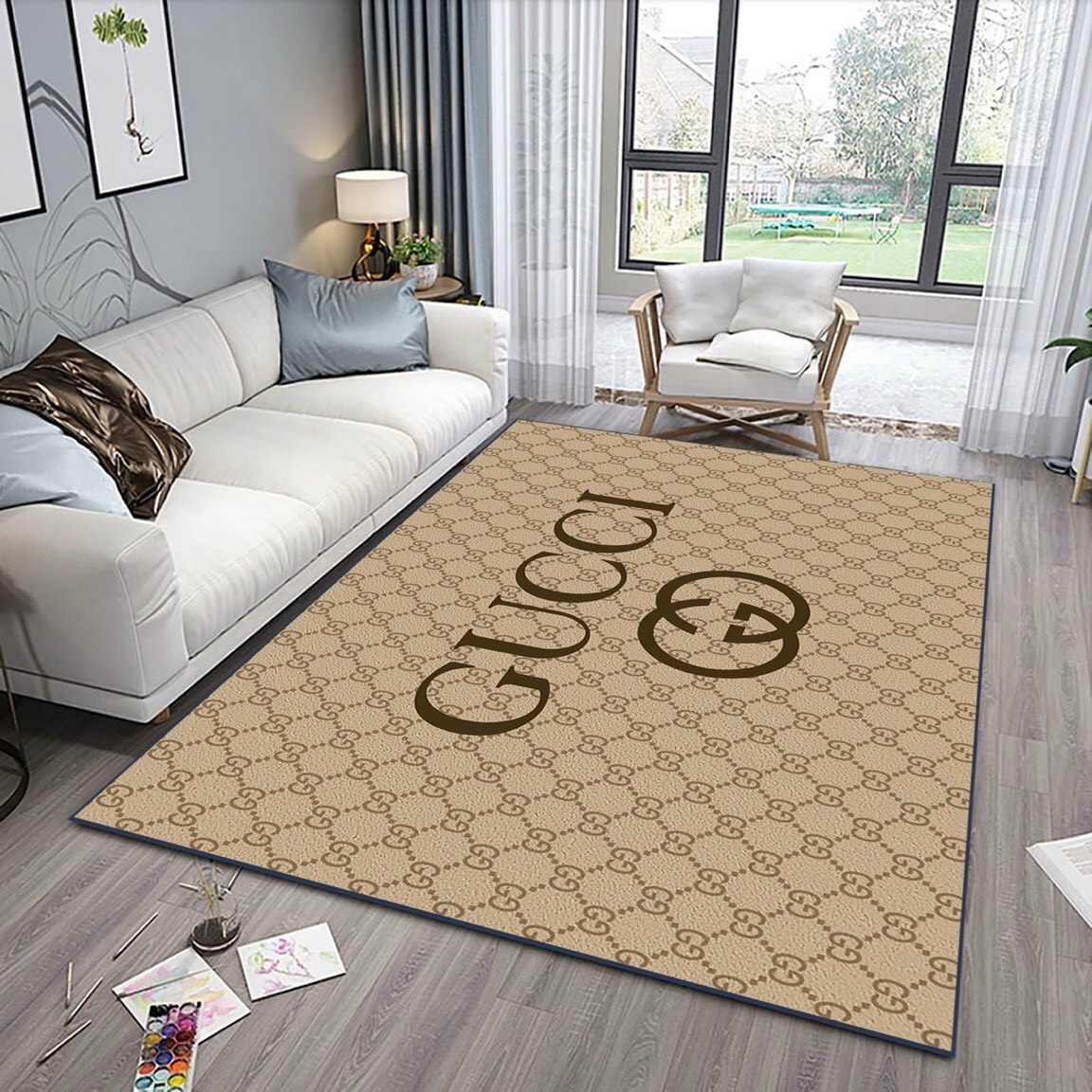 THẢM TRẢI SÀN PHÒNG KHÁCH PHONG CÁCH BẮC ÂU 1m6 x 2m3