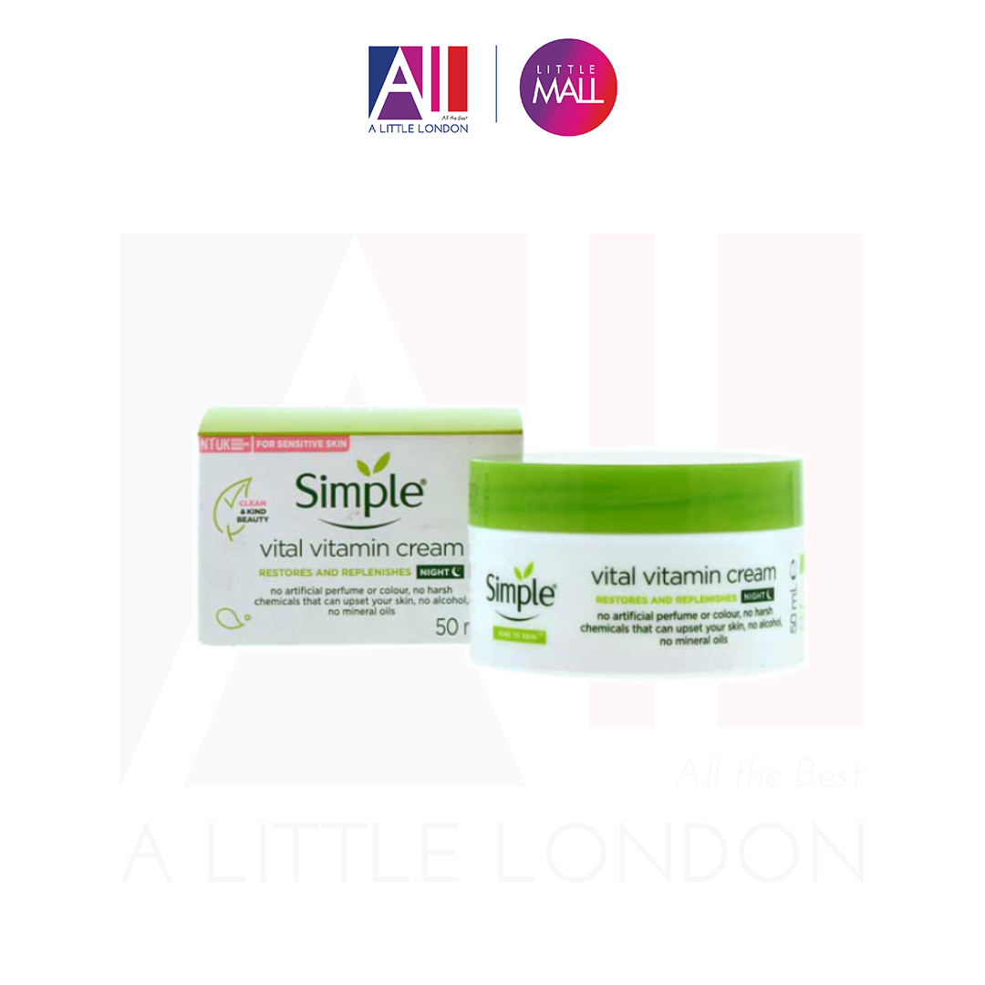 [Hoàn tiền 20%] Kem dưỡng đêm Simple Vital Vitamin Night Cream (Bill Anh)
