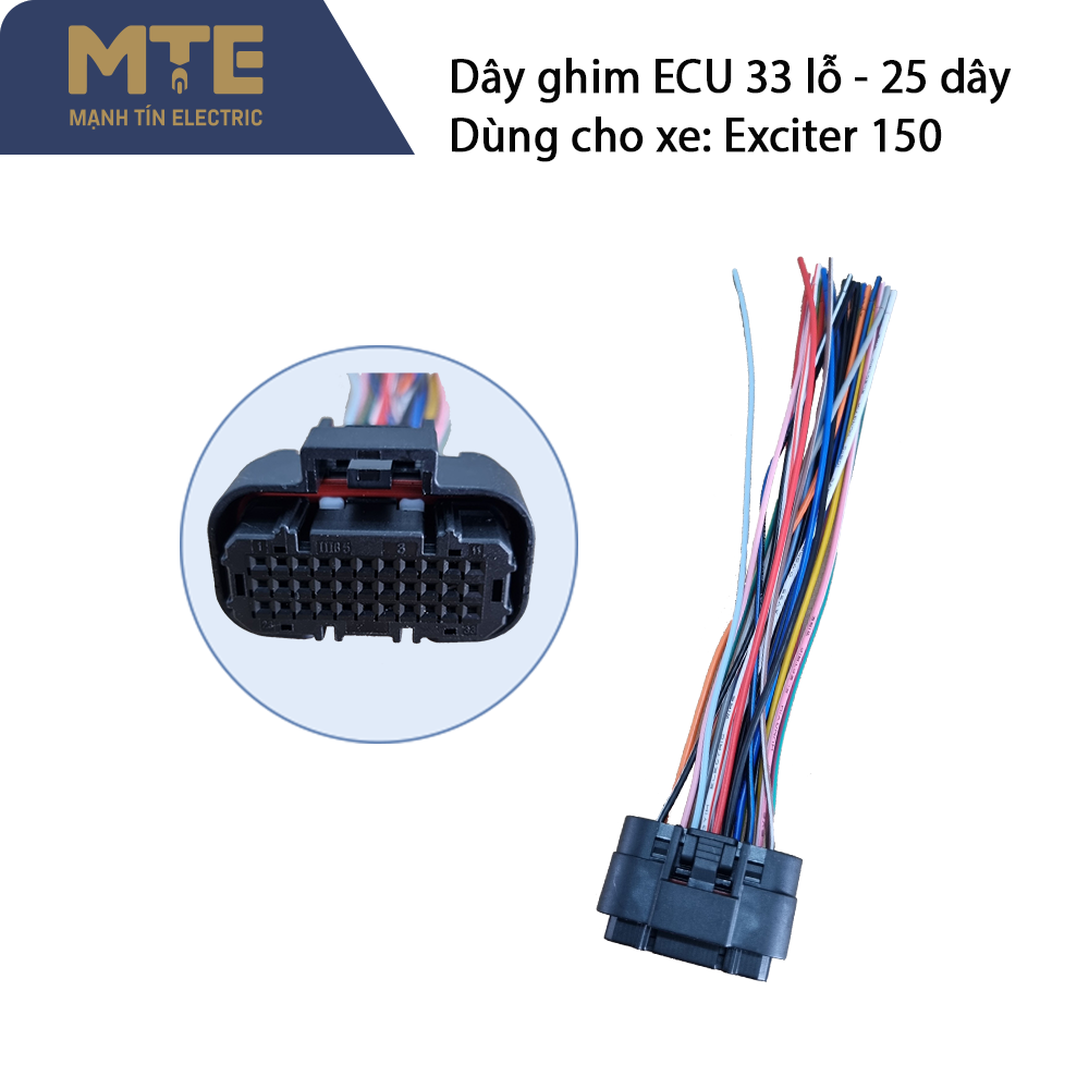 Dây ghim ECU dùng cho xe Exciter 150 2015 - 2017 ( 33 lỗ - 25 dây )