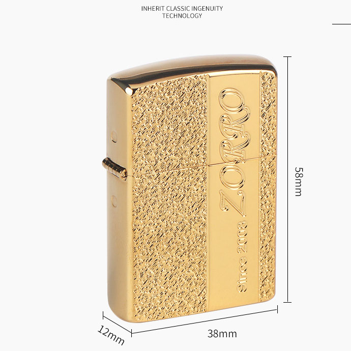 Bật Lửa Xăng Đá Zorro ULTIMATE Z8267B Full Box ( Không Xăng )