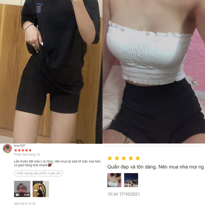 Quần Legging Đùi RÓOLY 💦 Quần Legging Nữ Co Giãn Giữ Form 💦