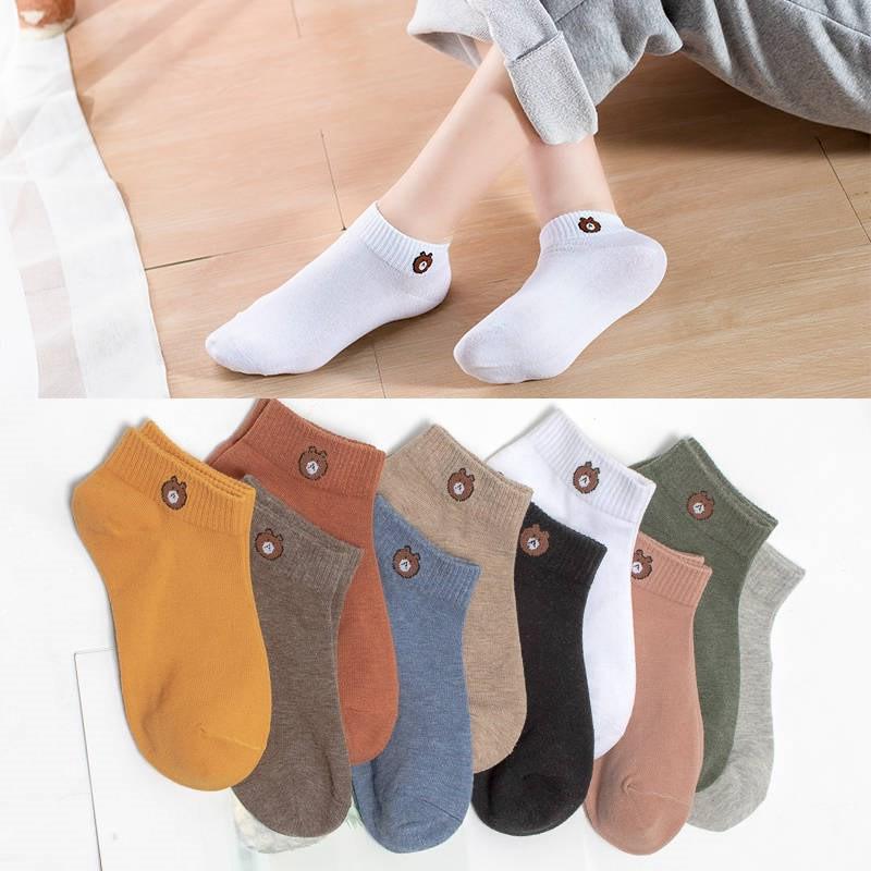 Set 10 đôi tất gấu Brown siêu hót (kèm túi gấu)-TG20