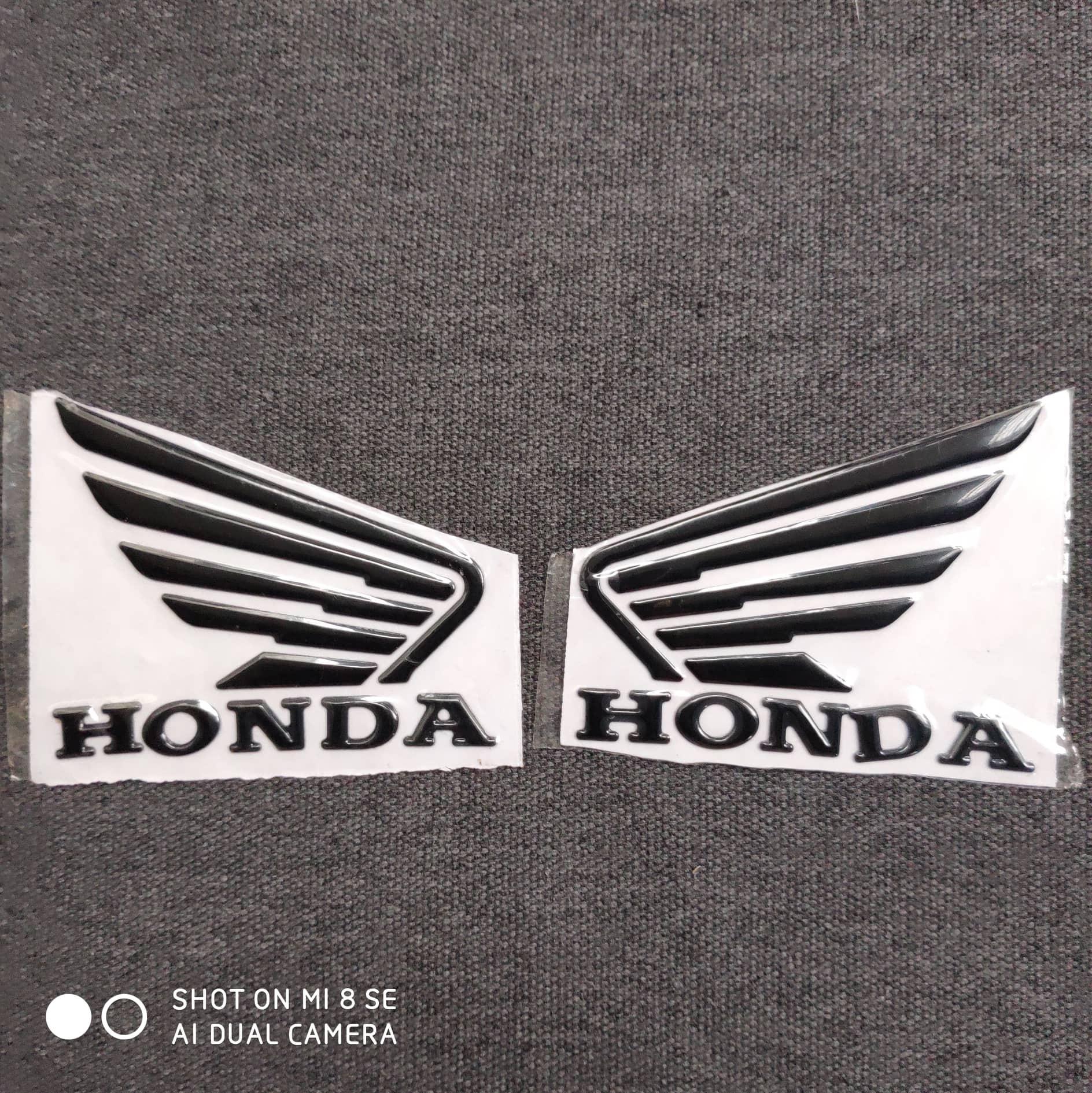[HCM]Tem logo Honda CÁNH CHIM TRANG TRÍ XE MÁY SIÊU NÉT (MÀU ĐEN)
