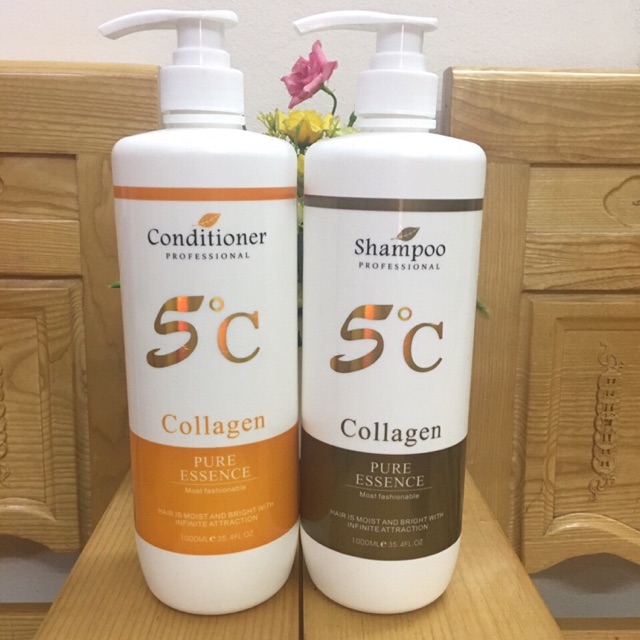 Dầu gội và xả 5c collagen siêu mềm mượt 500ml