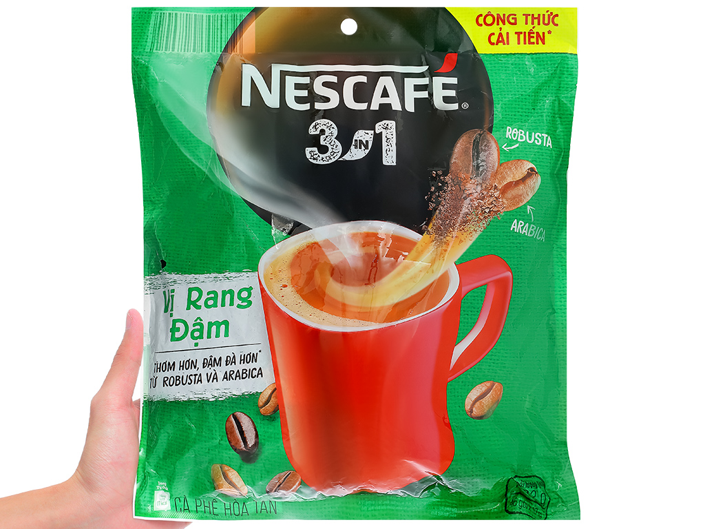 Cà phê sữa NesCafé 3 in 1 đậm vị cà phê 782g - BAT MUOI