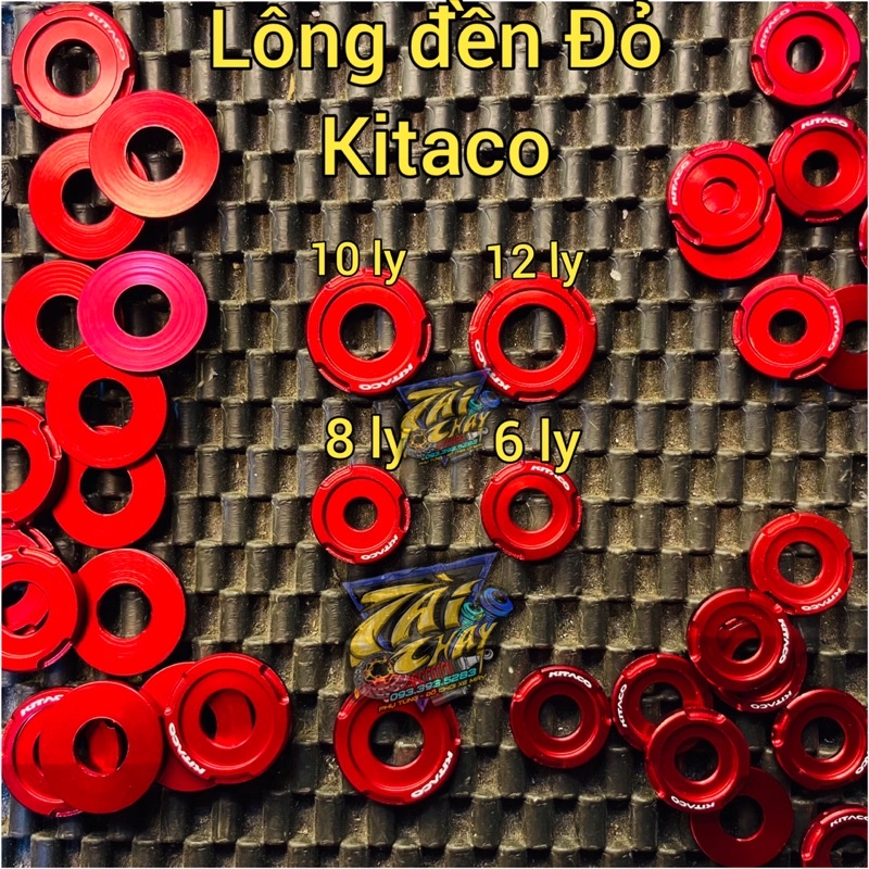 [ 1 CÁI ] Lông đền Đỏ Kitaco 6 ly + 8 ly + 10ly + 12 ly
