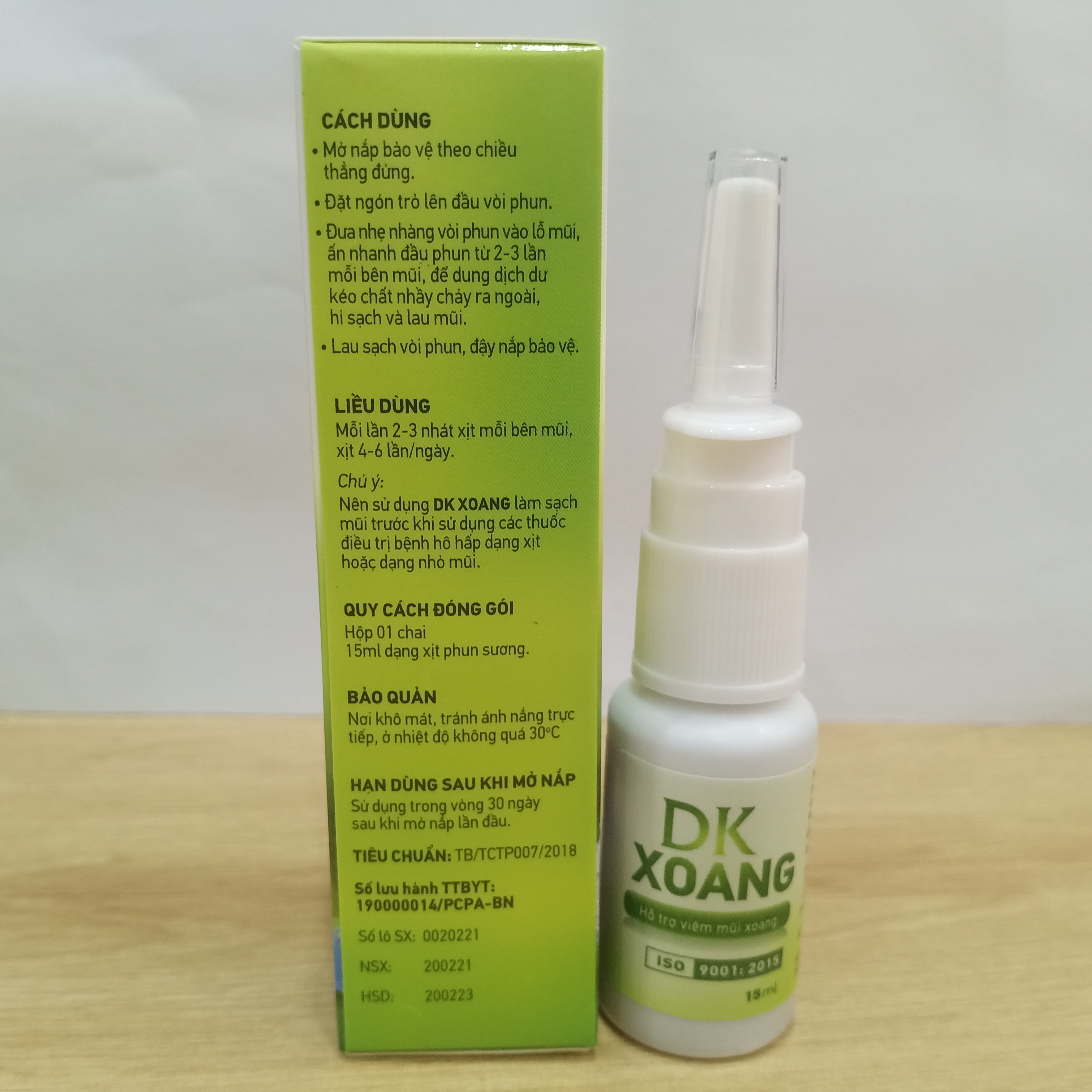 Dung Dịch Xịt Mũi DK Xoang - Lọ 15ml