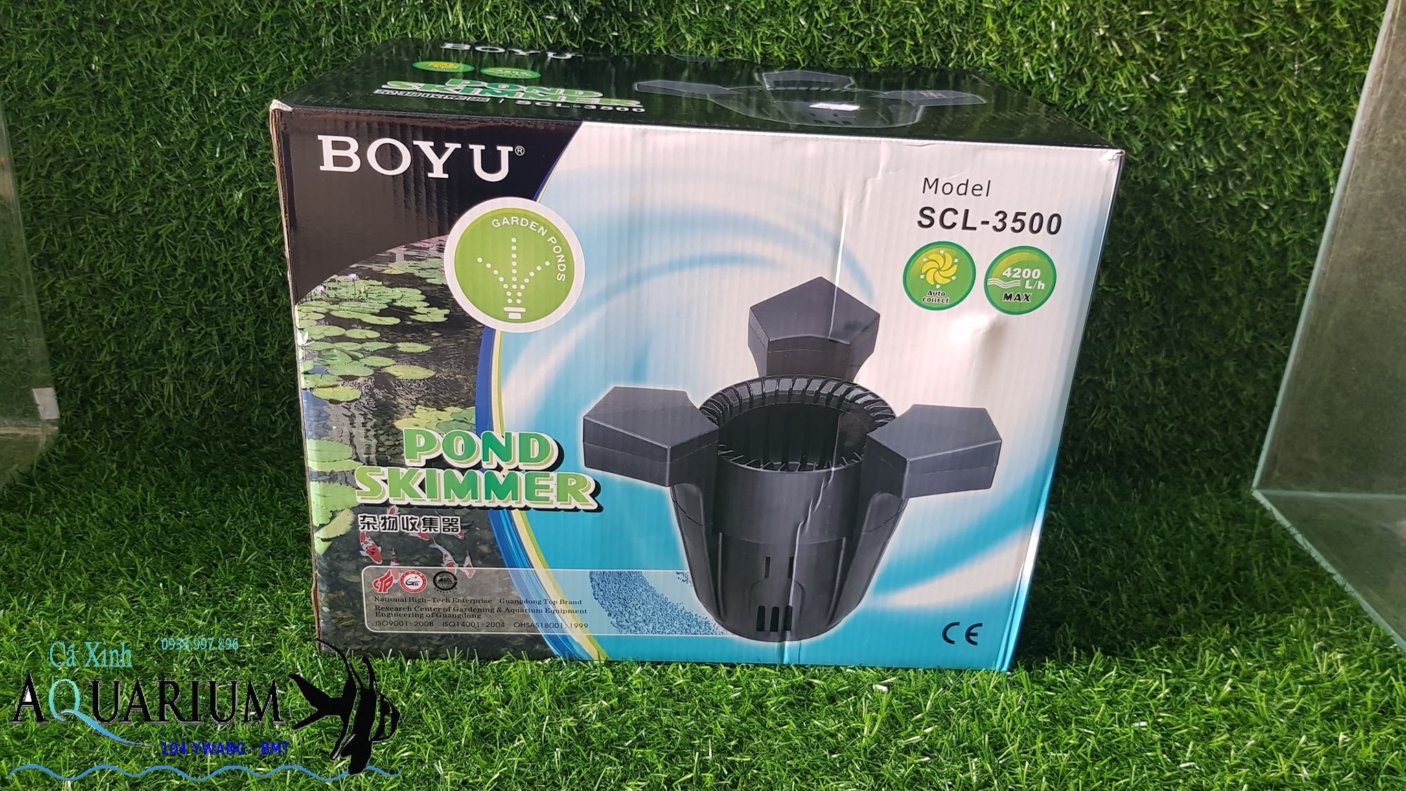 Hút mặt  hồ cá Koi BOYU SCL - 3500