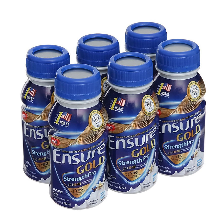 Thùng Sữa Bột Pha Sẵn Ensure Vigor 237ml