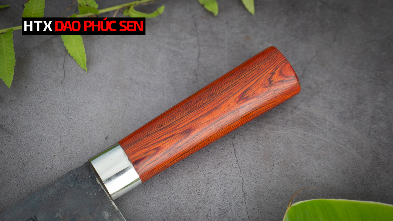 Dao thái phở nhà hàng bản 10cm nhíp xe cán gỗ GTPC
