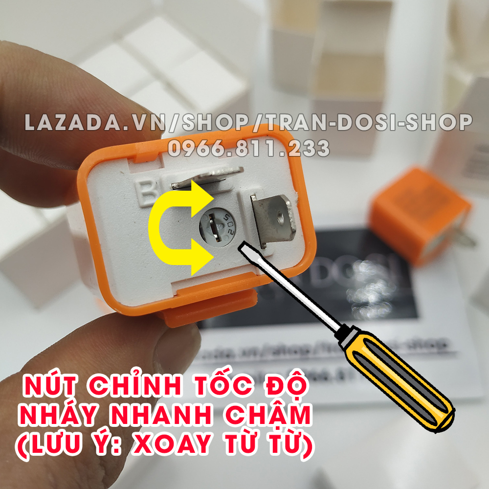 Flasher Relay - Chớp xi nhan điện tử 2 chân cho xe máy