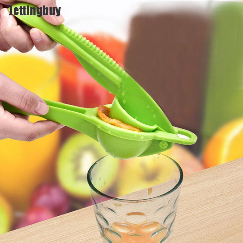 Jettingbuy 1Pc Lemon lime squeezer 2 in1 manual hand held juicer orange fruit juice press