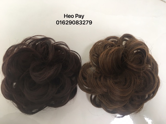 Tóc Giả Búi Búi Cột Xoăn Kute