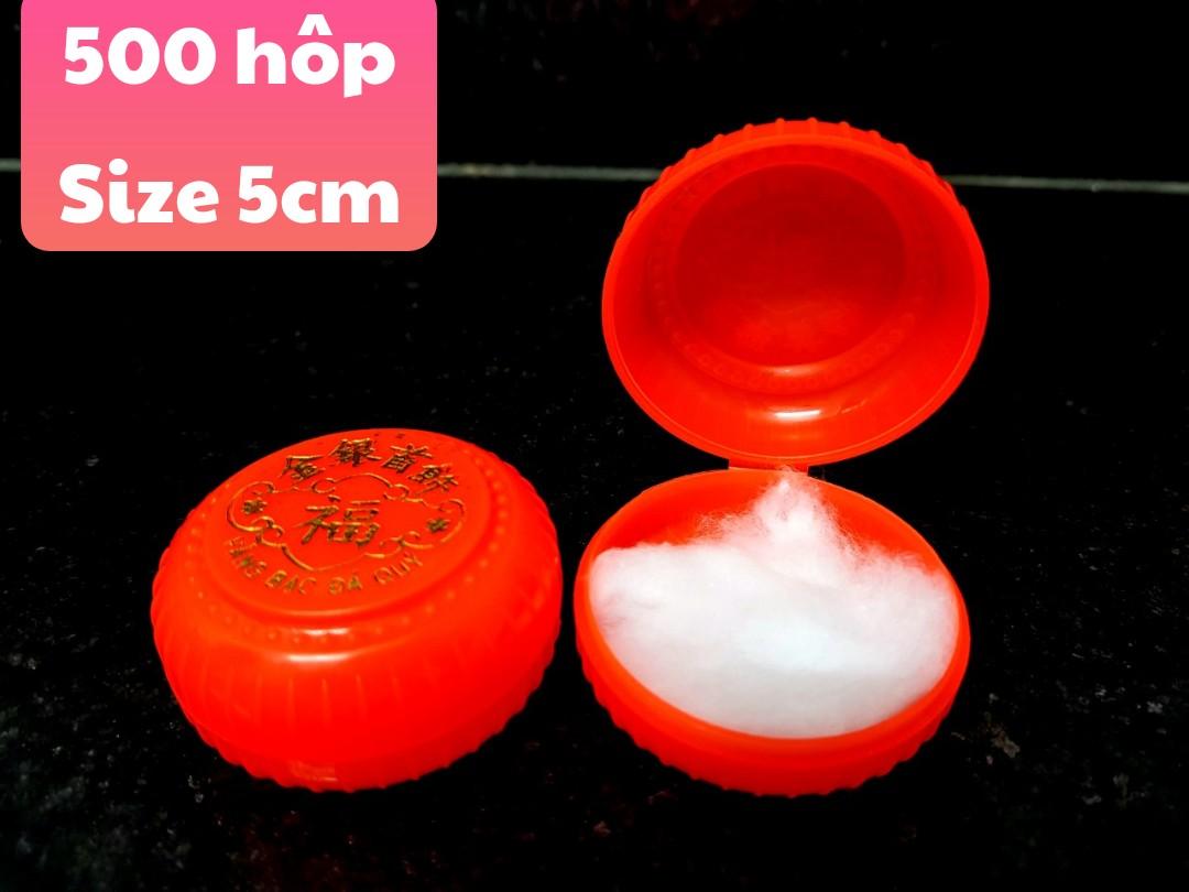 Sỉ 500 hộp đựng nhẫn có bông loại 5cm hộp trung