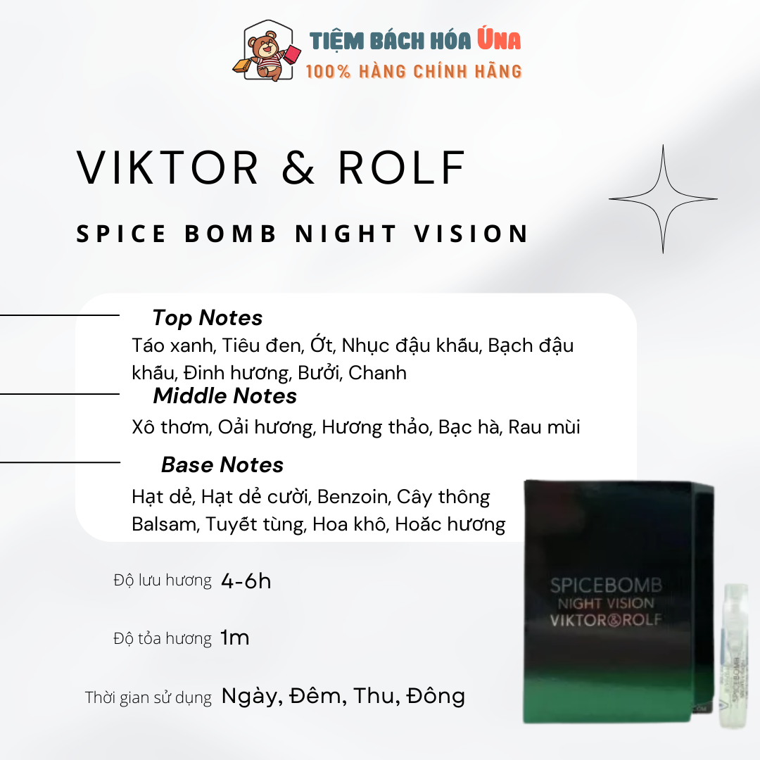 Vial, mẫu thử nước hoa nam Viktor & Rolf