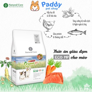 [1kg] Hạt Hữu Cơ Natural Core 95% Cho Mèo Mọi Lứa Tuổi - Gà, Vịt, Cá Hồi & Hồng Sâm thumbnail