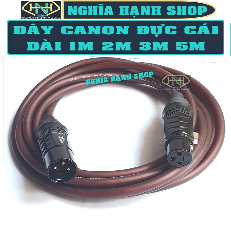 Dây Canon Đực Cái Dài 1M 2M 3M 5M 10M (Dây Canon 2 đầu, Cáp âm thanh Canon, Dây Canon loại tốt)