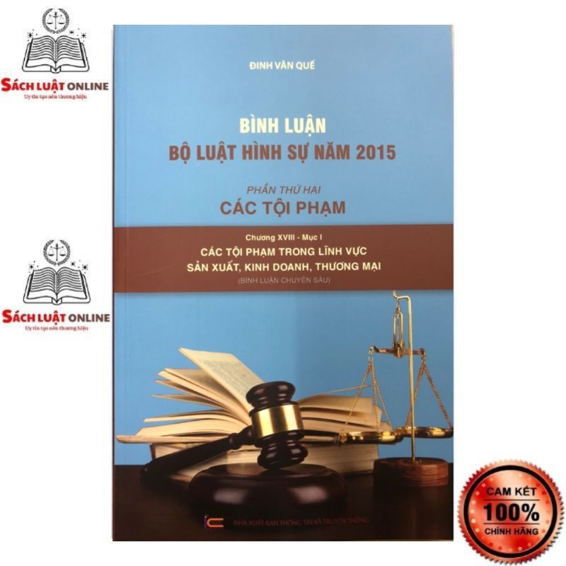 Sách - Combo 8 cuốn Bình luận Bộ luật Hình sự (Đinh Văn Quế)