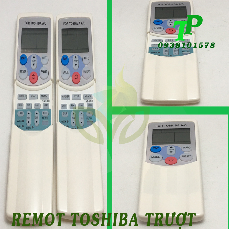 Điều khiển Máy Lạnh, Remote Máy Lạnh Toshiba Trượt