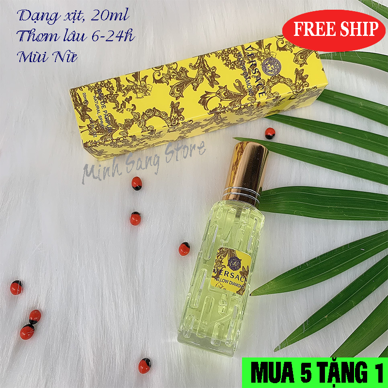 [HCM]COMBO 3 NƯỚC HOA NỮ VESACE MINI 20ML LƯU 6-12H
