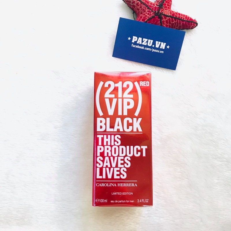 Nước Hoa Carolina Herrera 212 VIP Red Black This Product Saves Lives Limited Edition