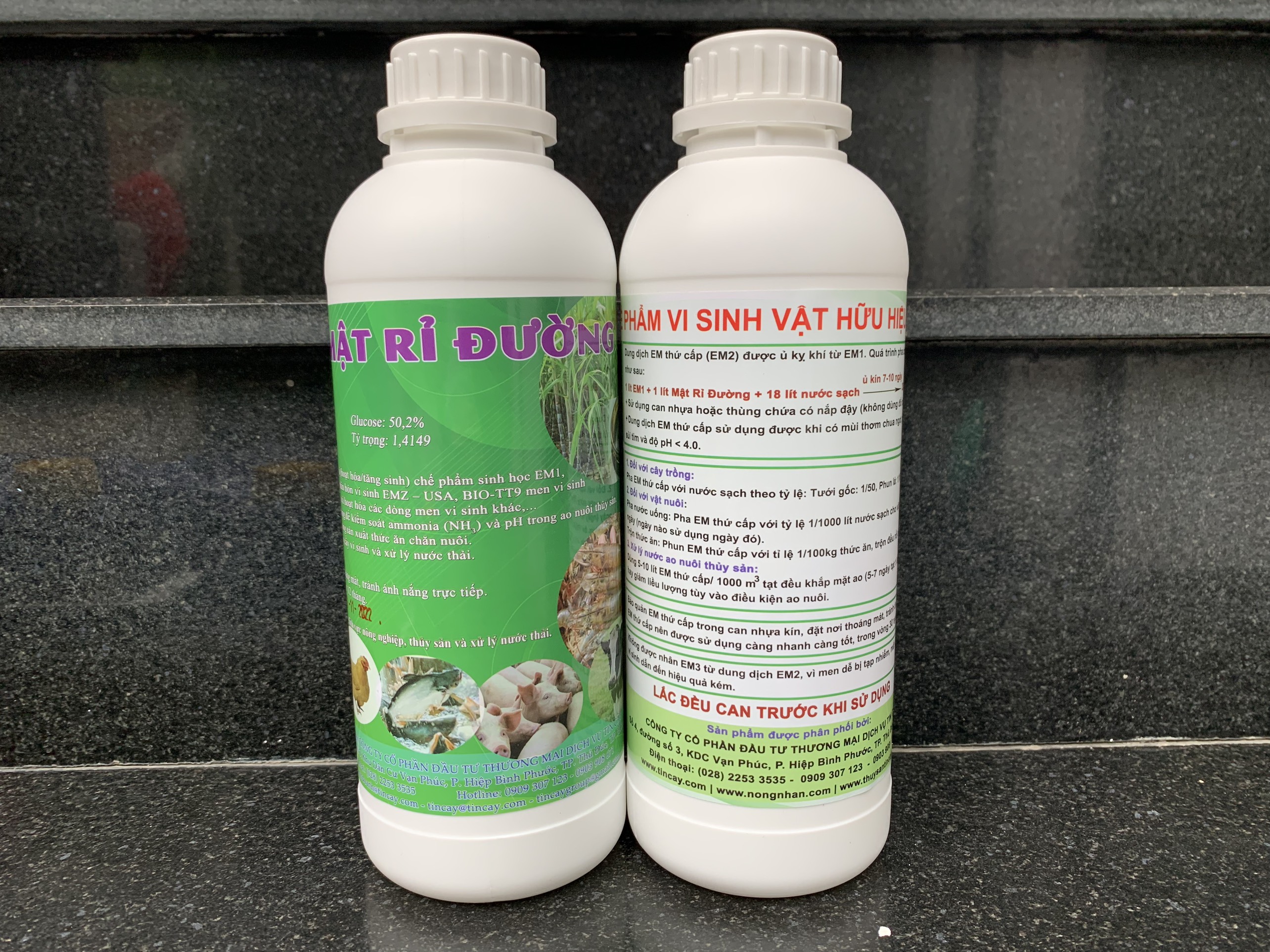 Combo 1 lít ủ nhân sinh khối thành EM2- gồm men vi sinh EM1 và 1 lít mật rỉ đường (Men gốc + mật rỉ đường 1 lít)